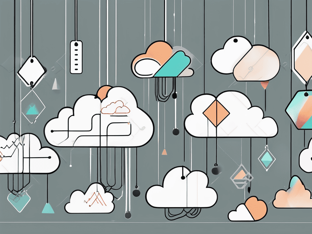 A cloud connected to various simple